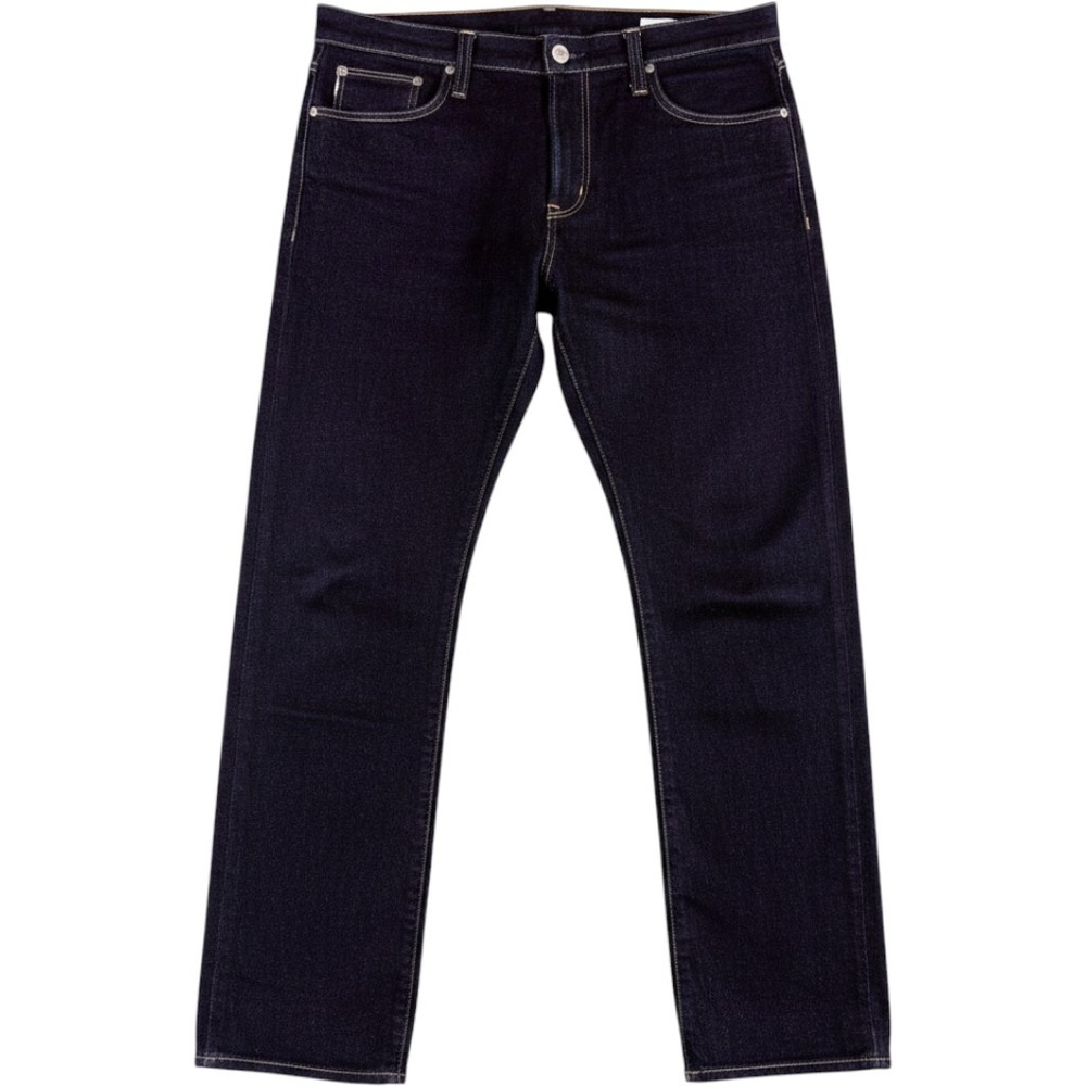 Mavi Marcus Jeans Mens 34x32 Dark Indigo Premium Slim Straight Selvedge Detail